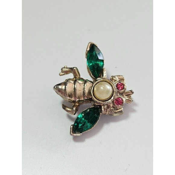 Gold tone vintage bee brooch - Picture 9 of 9